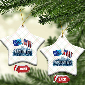 Abolish Ice Minnesota American Flag Ceramic Ornament MN Rebel Loon Resistance Protest TS02 Print Your Wear