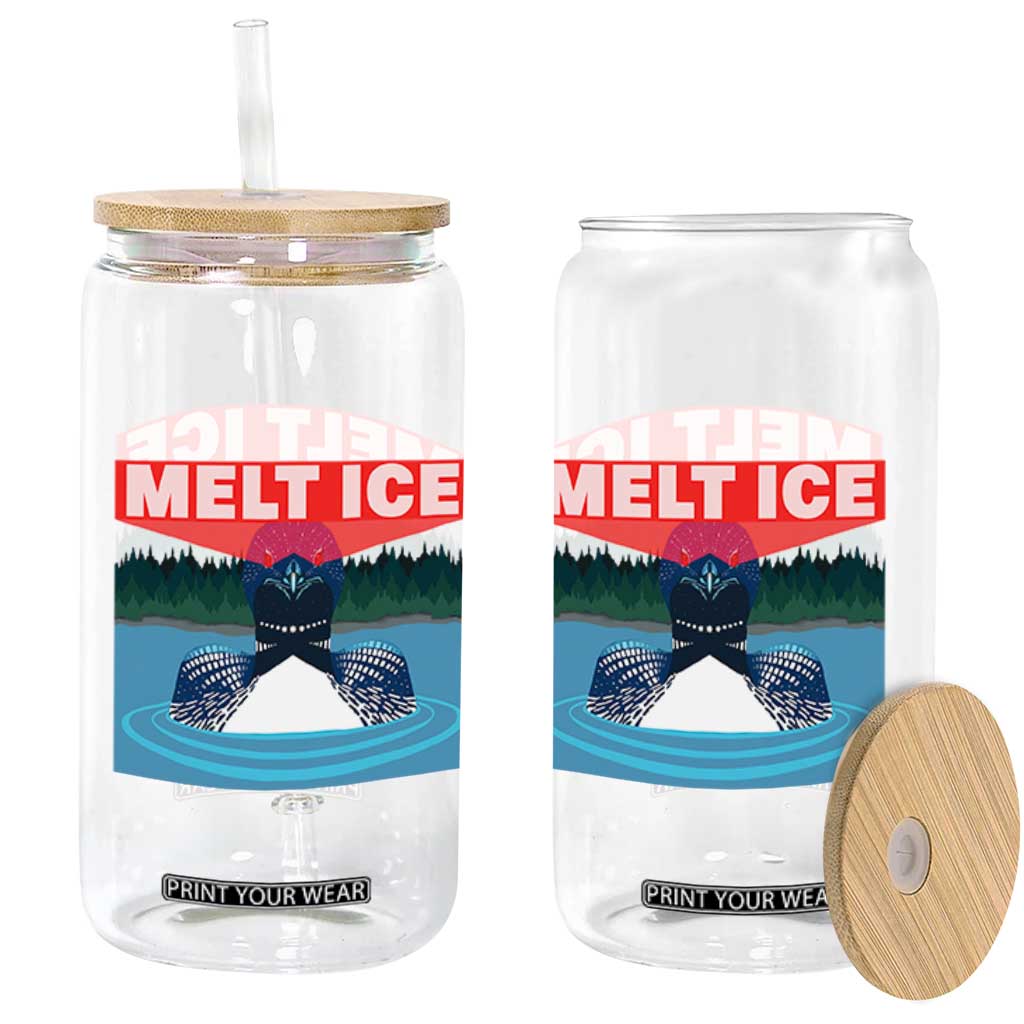 Melt Ice Red Eye Laser Loon Glass Can Political Resistance Minnesota Protest TS02 Print Your Wear