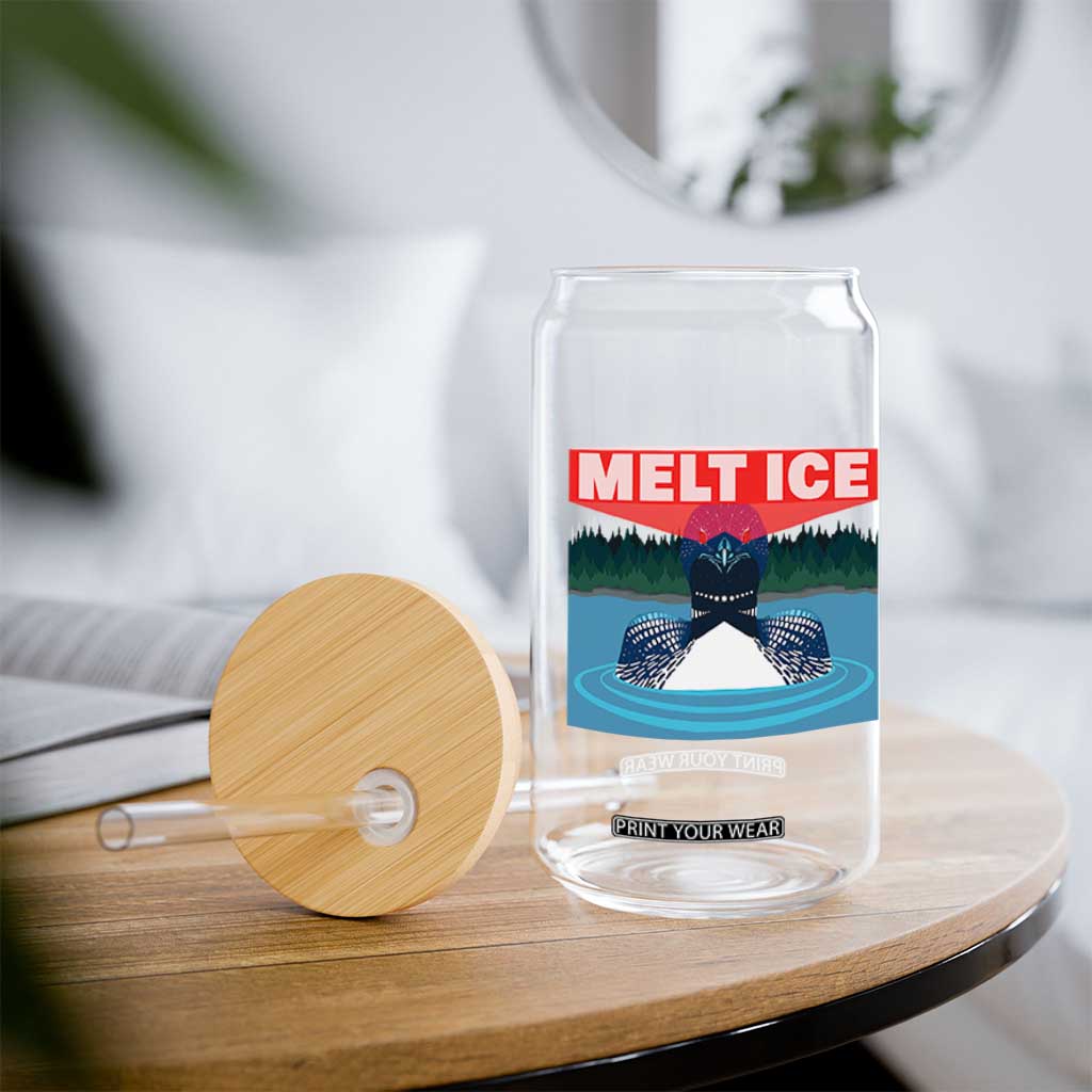 Melt Ice Red Eye Laser Loon Glass Can Political Resistance Minnesota Protest TS02 Print Your Wear