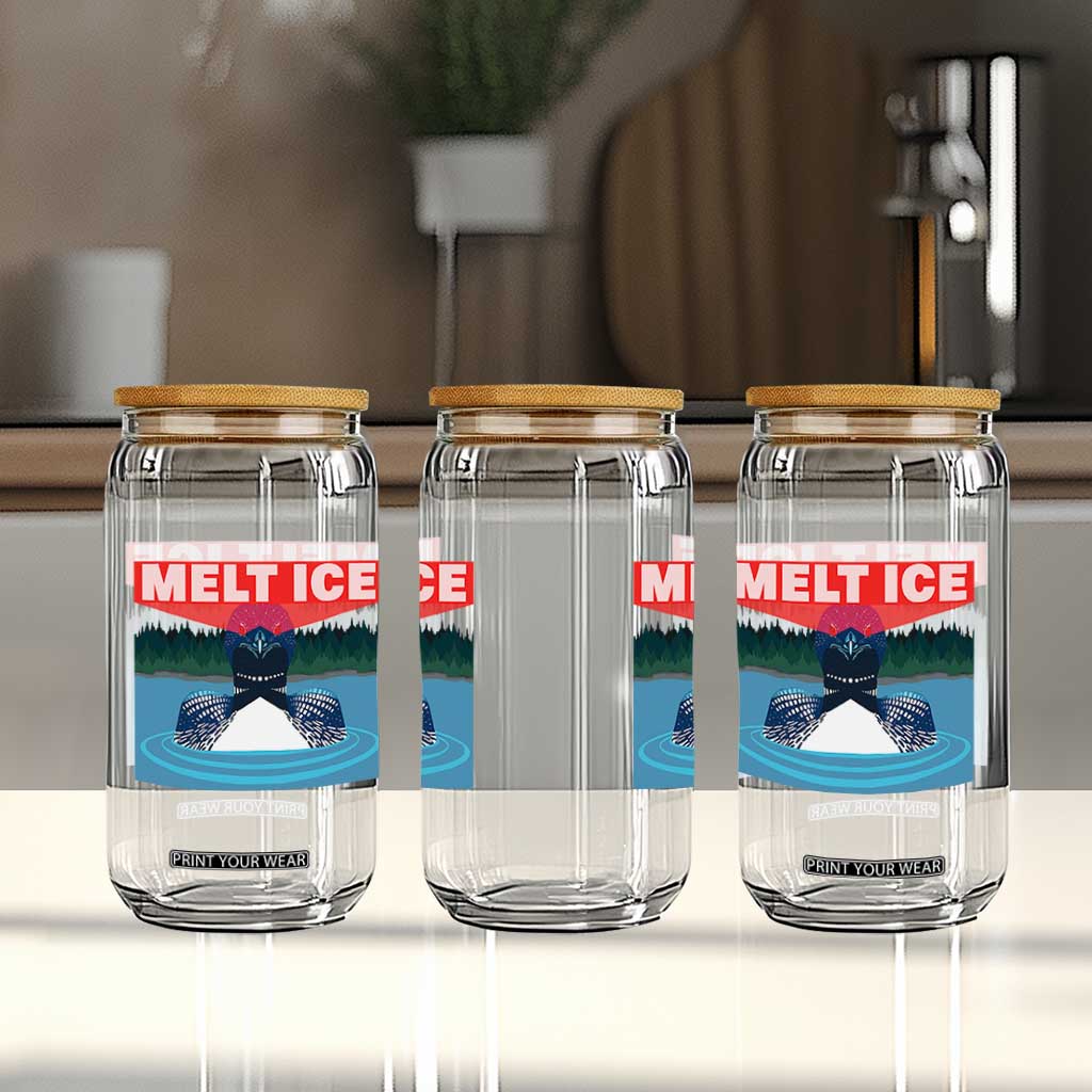 Melt Ice Red Eye Laser Loon Glass Can Political Resistance Minnesota Protest TS02 Print Your Wear