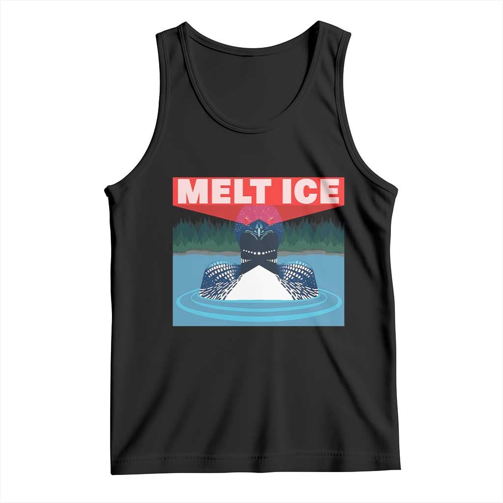 Melt Ice Red Eye Laser Loon Tank Top Political Resistance Minnesota Protest TS02 Black Print Your Wear