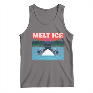 Melt Ice Red Eye Laser Loon Tank Top Political Resistance Minnesota Protest TS02 Deep Heather Print Your Wear