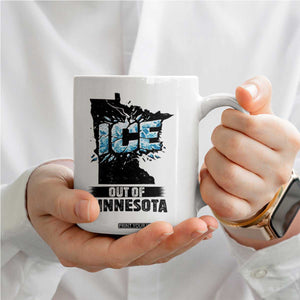 Ice Out of Minnesota Coffee Mug MN State Map Abolish Ice Protest TS02 Print Your Wear