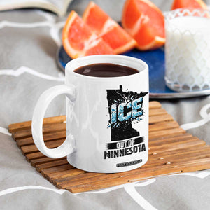 Ice Out of Minnesota Coffee Mug MN State Map Abolish Ice Protest TS02 Print Your Wear
