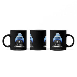 MN Strong Winter Loon with Blue Beanie Coffee Mug Stand with Minnesota Justice Protest TS02 Print Your Wear