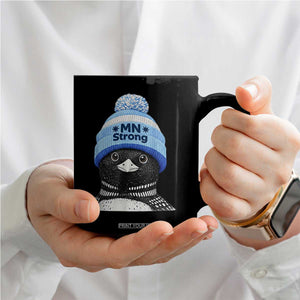 MN Strong Winter Loon with Blue Beanie Coffee Mug Stand with Minnesota Justice Protest TS02 Print Your Wear