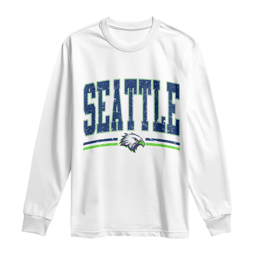 Seattle City Pride Long Sleeve Shirt Vintage Game Day Sports Fan Style TS02 White Print Your Wear