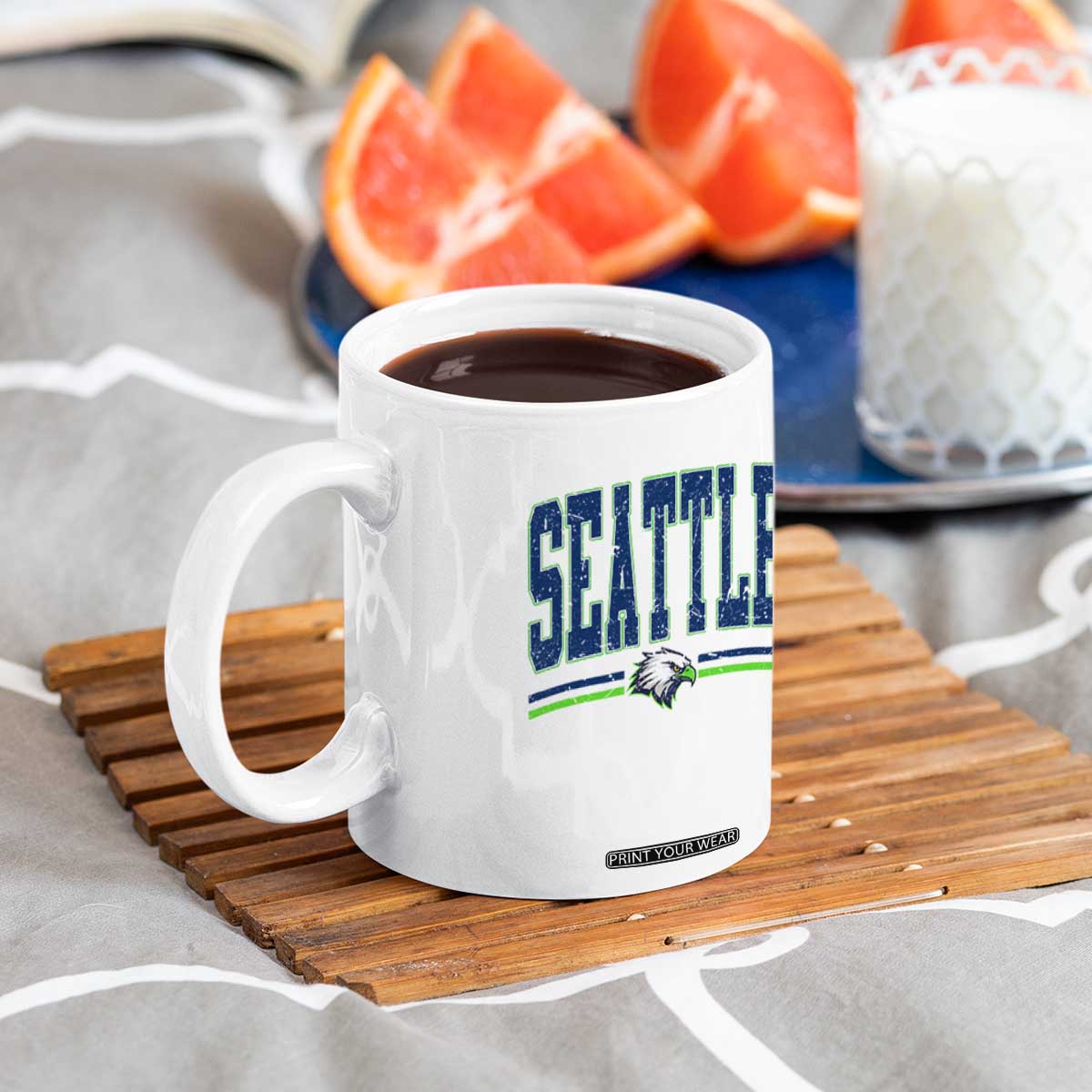 Seattle City Pride Coffee Mug Vintage Game Day Sports Fan Style TS02 Print Your Wear