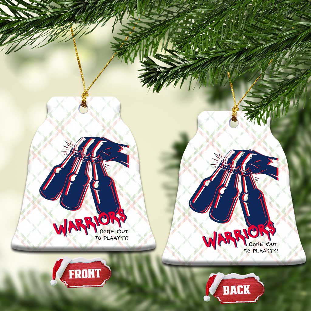 Warriors Come Out to Play Ceramic Ornament Energetic Game Day Patriot Motivation TS02 Print Your Wear