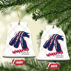 Warriors Come Out to Play Ceramic Ornament Energetic Game Day Patriot Motivation TS02 Print Your Wear