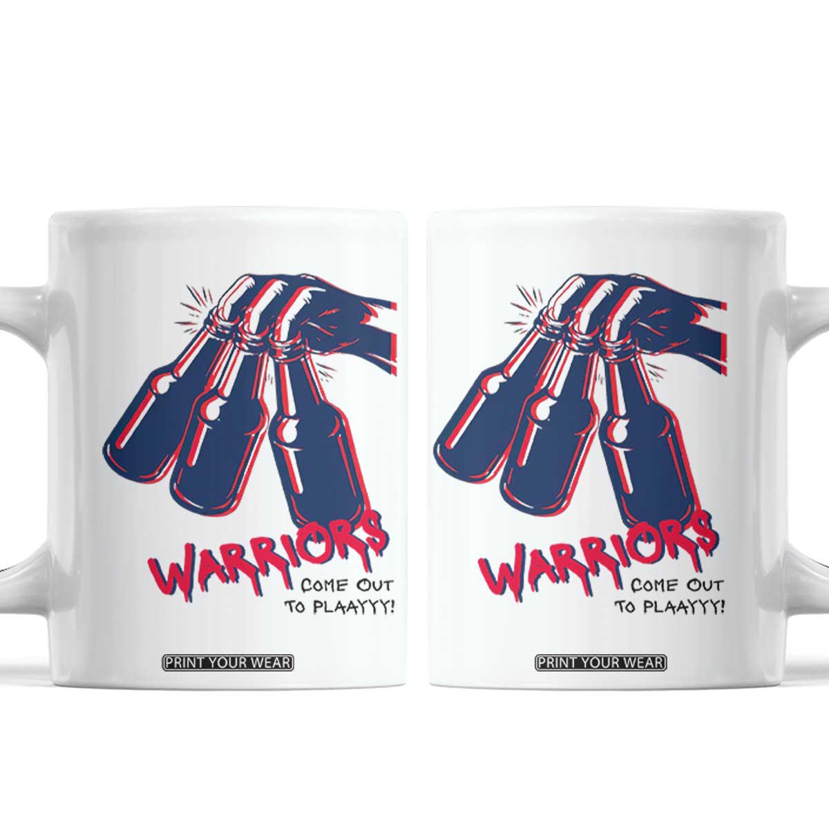 Warriors Come Out to Play Coffee Mug Energetic Game Day Patriot Motivation TS02 White Print Your Wear