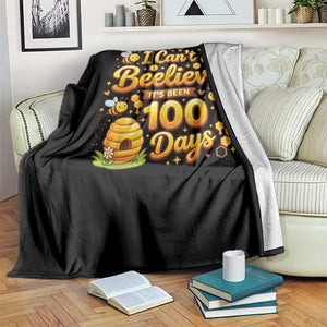 I Can't Believe It's Been 100 Days of School Cute Bee Throw Blanket TS02 Print Your Wear