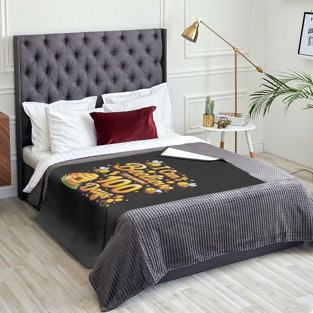 I Can't Believe It's Been 100 Days of School Cute Bee Throw Blanket TS02 Print Your Wear
