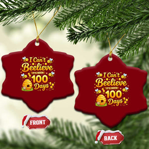 I Can't Believe It's Been 100 Days of School Cute Bee Ceramic Ornament TS02 Print Your Wear
