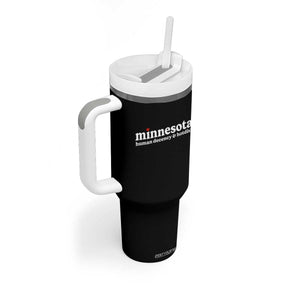 Minnesota Human Decency and Hotdish Tumbler With Handle MN Nice Social Justice and Human Rights TS02 Print Your Wear
