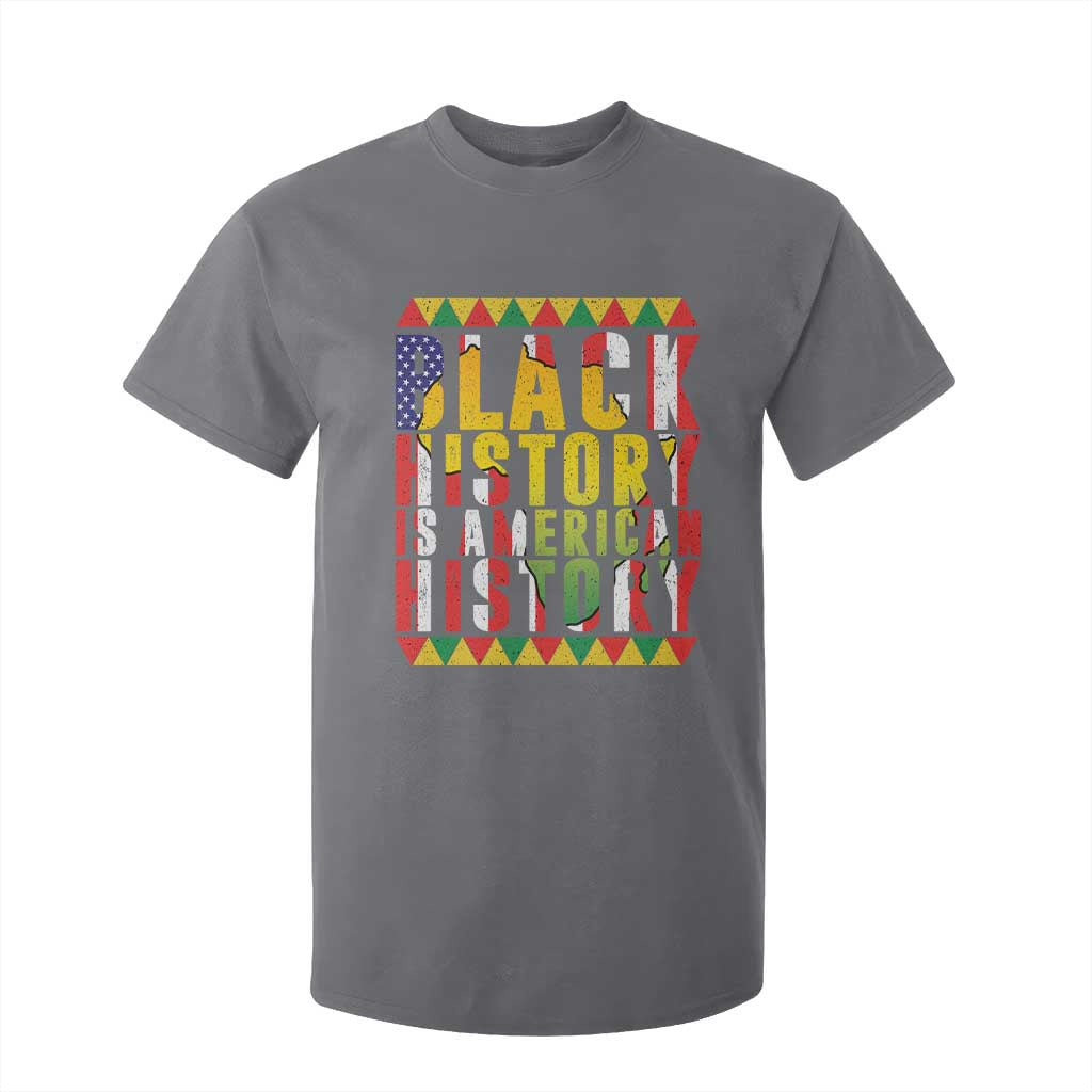 Black History is American History T Shirt For Kid Patriotic African Pride TS02 Charcoal Print Your Wear