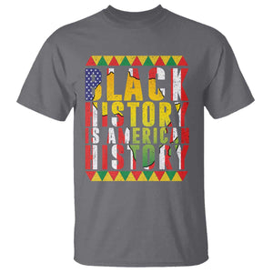 Black History is American History T Shirt Patriotic African Pride TS02 Charcoal Print Your Wear