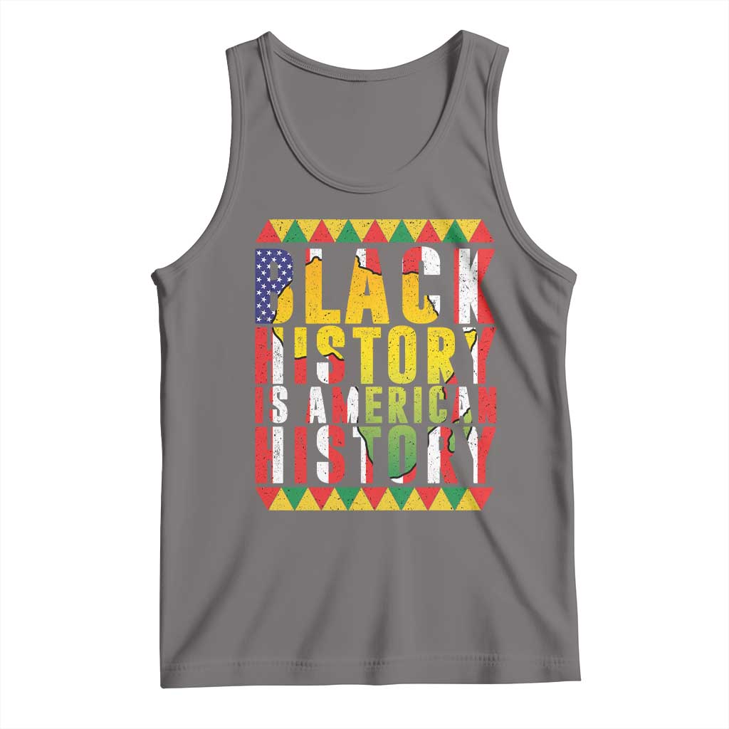 Black History is American History Tank Top Patriotic African Pride TS02 Deep Heather Print Your Wear