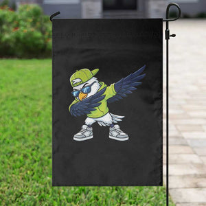 Cool Dabbing Hawk Sports Graphic Garden Flag Neon Green Game Day Fan TS02 Print Your Wear