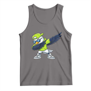 Cool Dabbing Hawk Sports Graphic Tank Top Neon Green Game Day Fan TS02 Deep Heather Print Your Wear