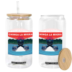 Chinga La Migra Red Eye Laser Loon Glass Can Political Resist Ice Minnesota Protest TS02 Print Your Wear