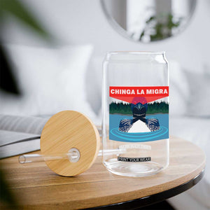 Chinga La Migra Red Eye Laser Loon Glass Can Political Resist Ice Minnesota Protest TS02 Print Your Wear