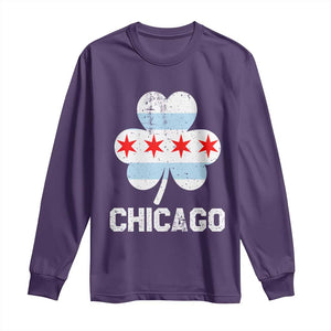 Chicago St Patricks Day Long Sleeve Shirt South Side Irish Pride Shamrock TS02 Purple Print Your Wear