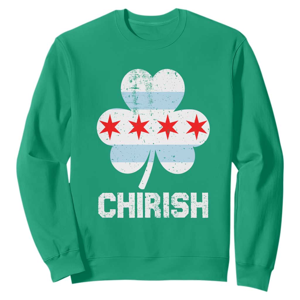 Chicago St Patrick's Day Sweatshirt Chirish American Irish South Side Pride Shamrock TS02 Irish Green Printyourwear