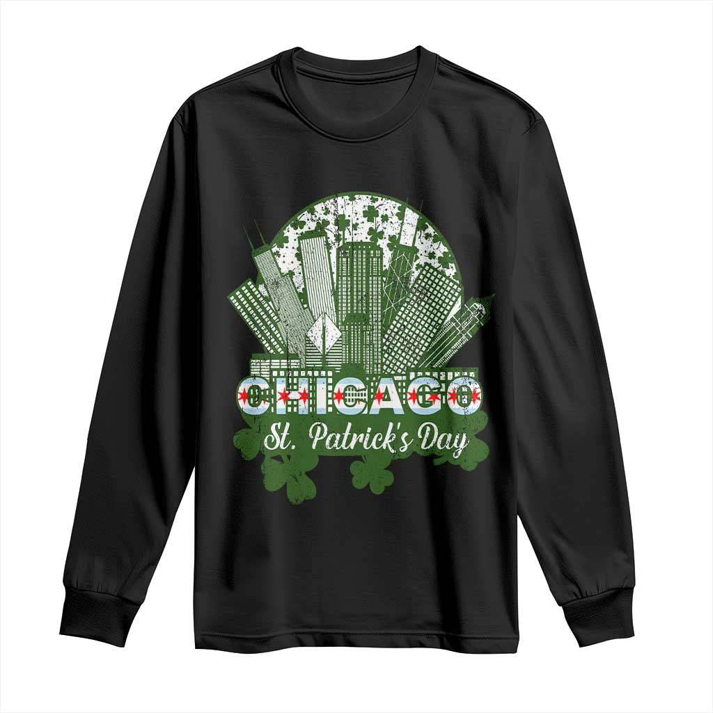 Chicago St Patricks Day Long Sleeve Shirt South Side Irish American Pride TS02 Black Print Your Wear