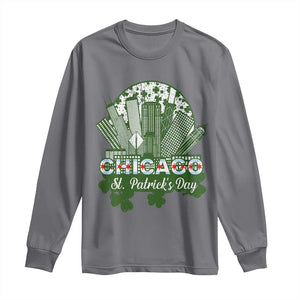 Chicago St Patricks Day Long Sleeve Shirt South Side Irish American Pride TS02 Charcoal Print Your Wear