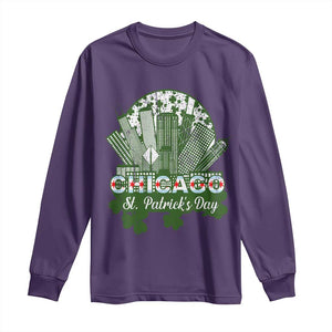 Chicago St Patricks Day Long Sleeve Shirt South Side Irish American Pride TS02 Purple Print Your Wear