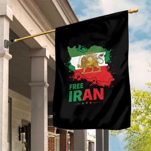 Free Iran Lion And Sun Map Graphic Garden Flag Persian Heritage Freedom Support TS02 Print Your Wear