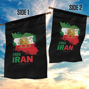 Free Iran Lion And Sun Map Graphic Garden Flag Persian Heritage Freedom Support TS02 Print Your Wear
