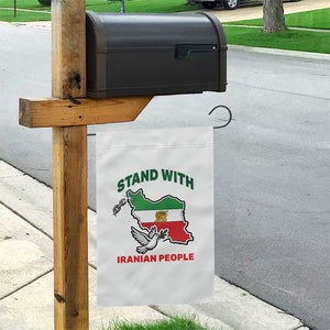Stand With Iranian People Peace Dove Garden Flag Iran Map Flag Freedom Human Rights Support TS02 Print Your Wear