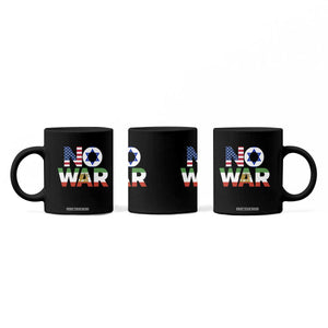 No War USA Israel Iran Flags Coffee Mug Anti War Protest Political Statement TS02 Print Your Wear
