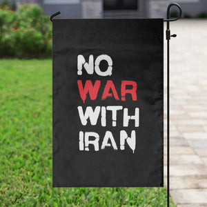 No War With Iran Garden Flag Anti War Peace Activist Protest Iranian People TS02 Print Your Wear