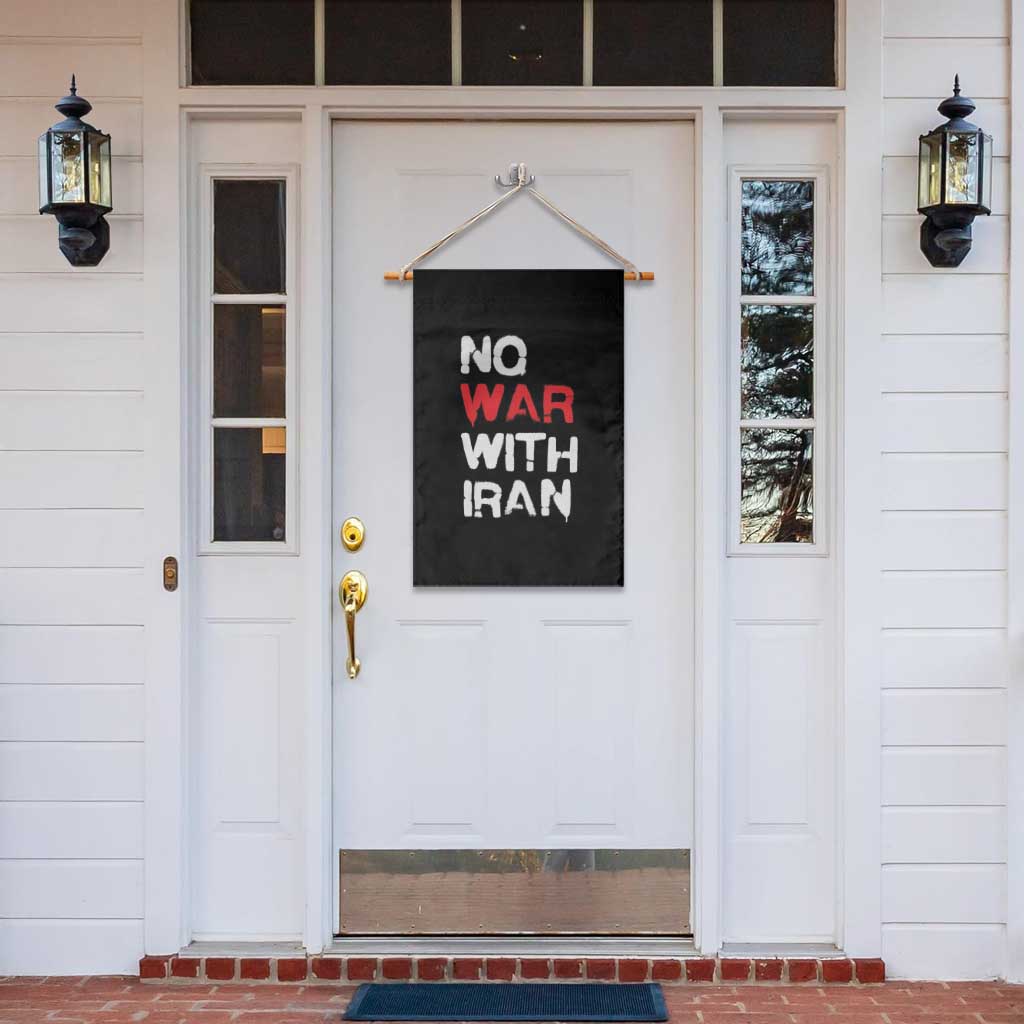 No War With Iran Garden Flag Anti War Peace Activist Protest Iranian People TS02 Print Your Wear