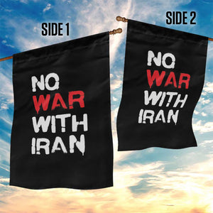 No War With Iran Garden Flag Anti War Peace Activist Protest Iranian People TS02 Print Your Wear