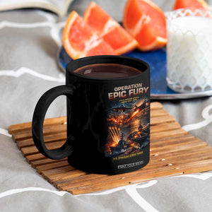 Operation Epic Fury Strike Mission 2026 Graphic Coffee Mug U.S. Strategic Strike Force Military Action TS02 Print Your Wear