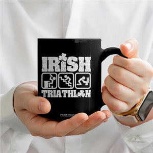 Irish Triathlon Funny Drinking Challenge Coffee Mug St Patricks Day Beer Party Humor TS02 Print Your Wear