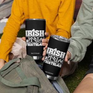 Irish Triathlon Funny Drinking Challenge Tumbler Cup St Patricks Day Beer Party Humor TS02 Print Your Wear