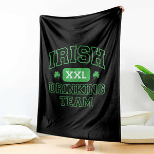 Irish Drinking Team XXL Funny St Patricks Day Party Squad Throw Blanket TS02 Print Your Wear