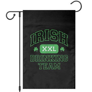 Irish Drinking Team XXL Funny St Patricks Day Party Squad Garden Flag TS02 Black Print Your Wear