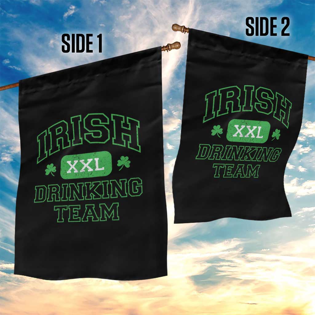 Irish Drinking Team XXL Funny St Patricks Day Party Squad Garden Flag TS02 Print Your Wear