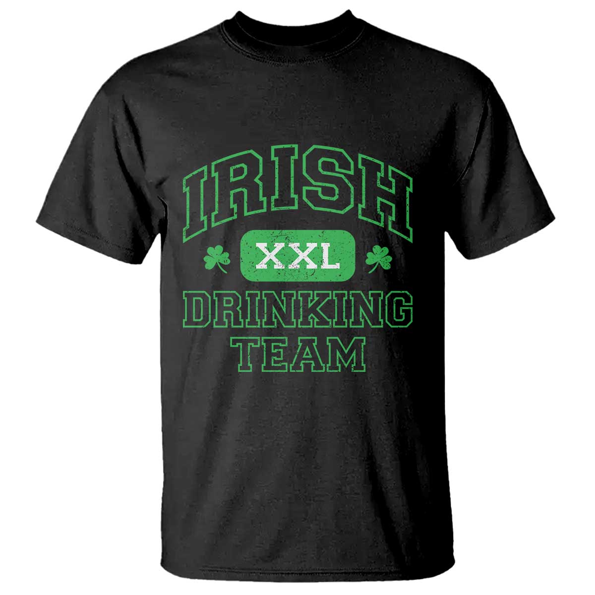Irish Drinking Team XXL Funny St Patricks Day Party Squad T Shirt TS02 Black Print Your Wear