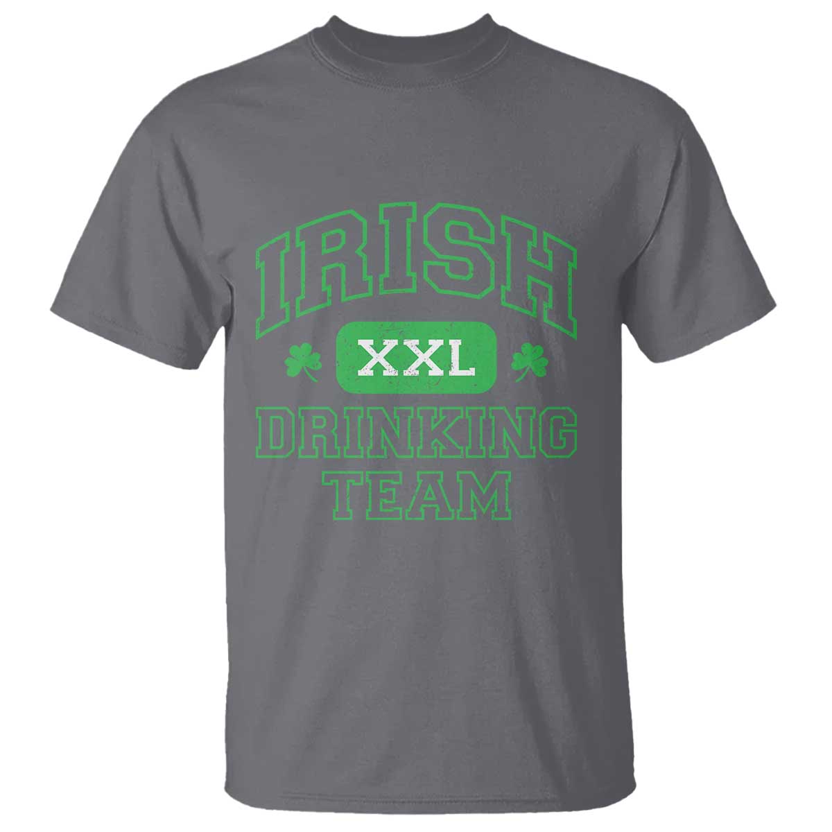 Irish Drinking Team XXL Funny St Patricks Day Party Squad T Shirt TS02 Charcoal Print Your Wear