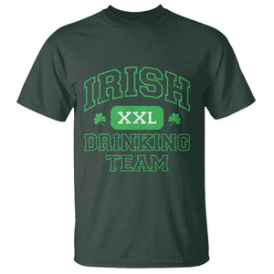 Irish Drinking Team XXL Funny St Patricks Day Party Squad T Shirt TS02 Dark Forest Green Print Your Wear