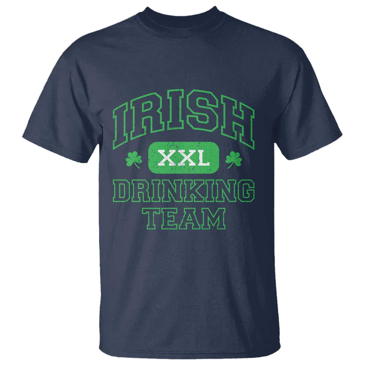 Irish Drinking Team XXL Funny St Patricks Day Party Squad T Shirt TS02 Navy Print Your Wear