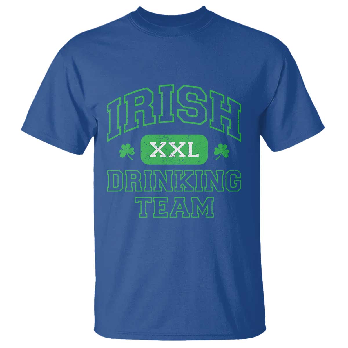 Irish Drinking Team XXL Funny St Patricks Day Party Squad T Shirt TS02 Royal Blue Print Your Wear