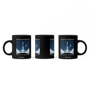 Future Lunar Mission 2026 Coffee Mug Rocket Launch Lunar Orbit Space Exploration TS02 Print Your Wear